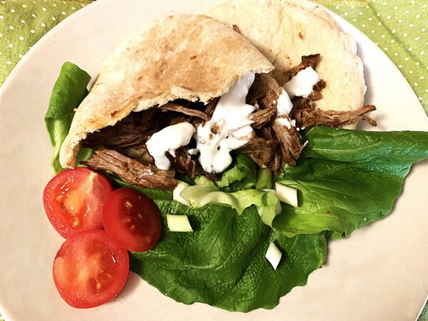 Pulled lamb flatbreads