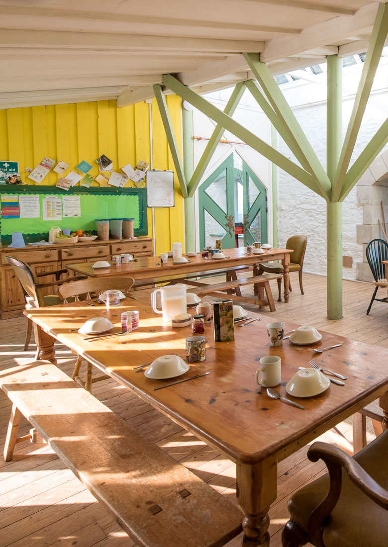 Lower Treginnis farm dining room