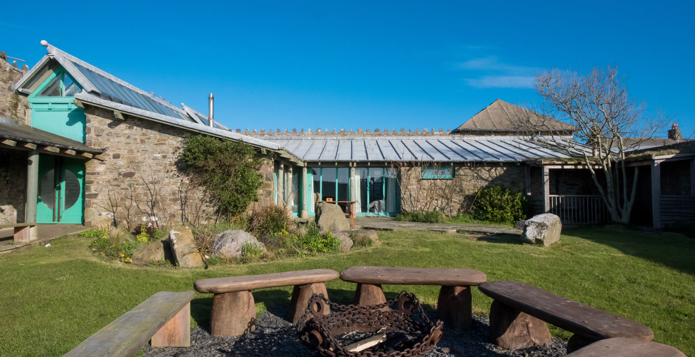 Lower Treginnis farm garden